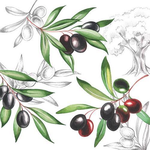 Servietten olives oliven - 20,