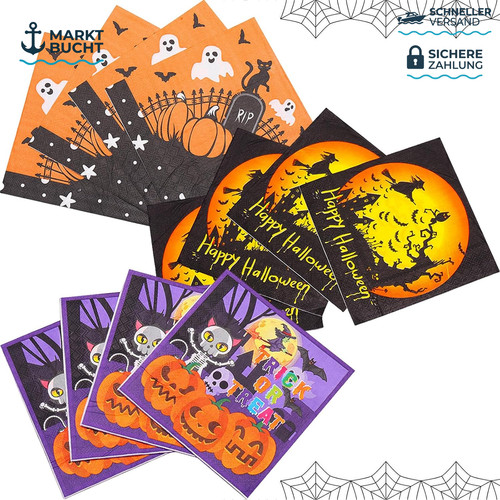 Servietten halloween stück - servietten,