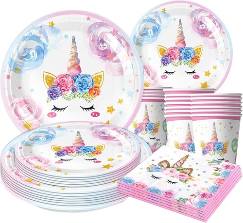 Einhorn partygeschirr set mit - set,