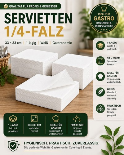 Prägeservietten lagig - -, 1