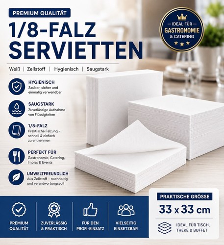Servietten 8 falz - servietten,