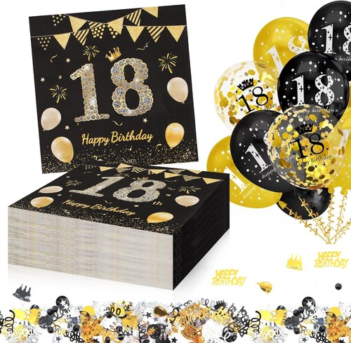 Schwarz gold geburtstag - gold,